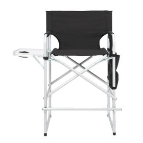 Silver White Iron Pipe Black Cloth Surface Plastic Sprayed Iron Round Pipe Director's Chair 103*60*499cm 120kg Without Carrying Bag (Option: defaulttitle)