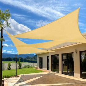 12'X12'X12' Sand HDPE Sunshade Sail (Option: defaulttitle)
